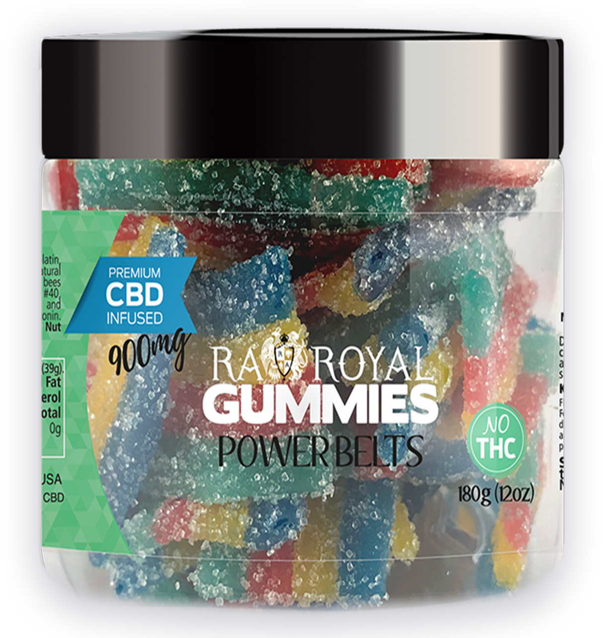 R.A. Royal Gummies: CBD Power Belt Gummy Jar (900 MG)