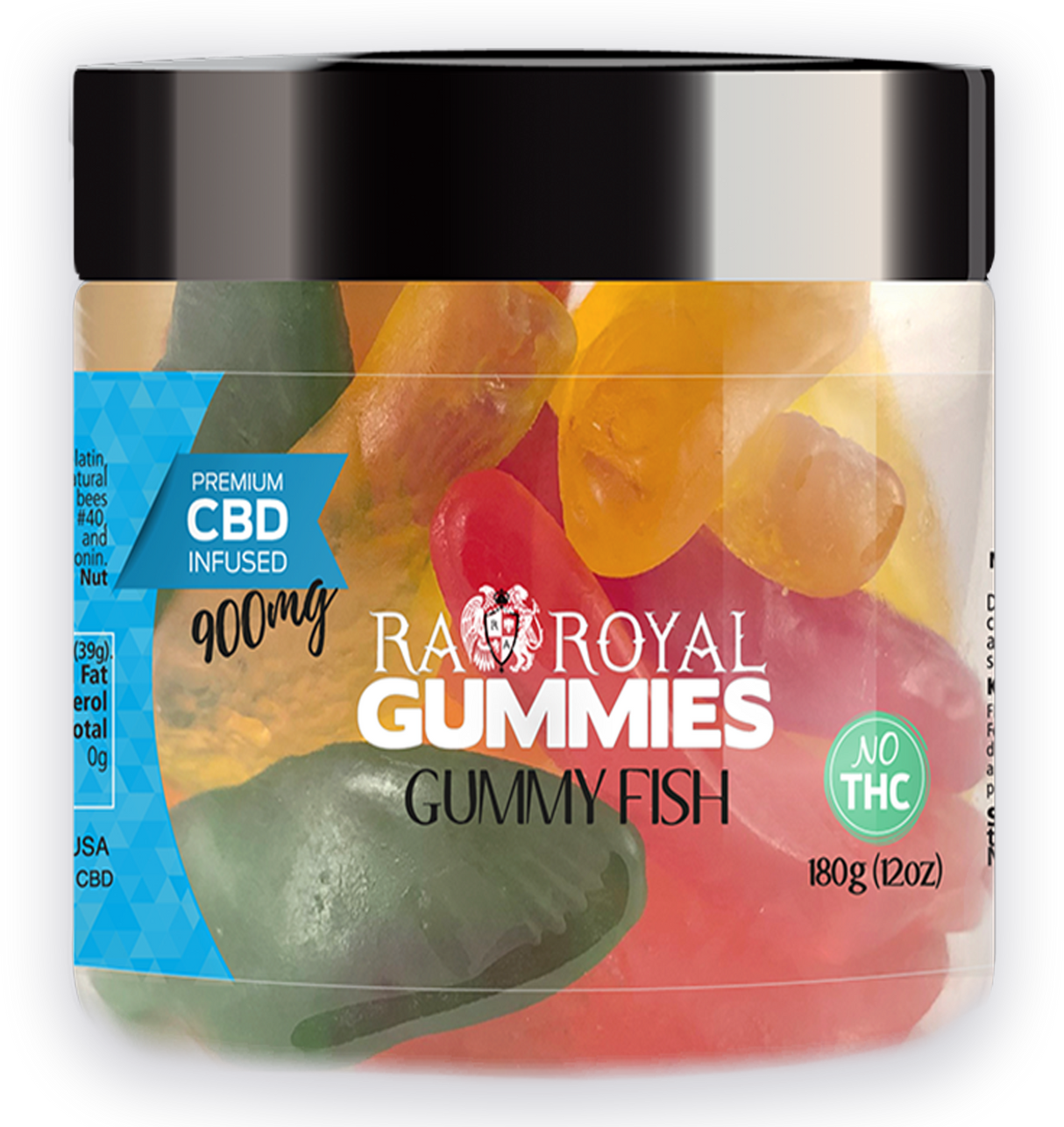 R.A. Royal Gummies: CBD Fish Gummy Jar (900 MG)