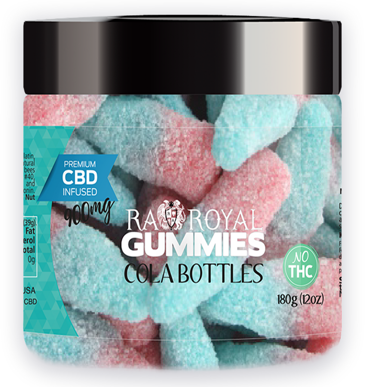 R.A. Royal Gummies: CBD Gummy Bubblegum Cola Jar (900 MG)