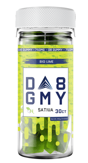 A Gift From Nature Delta 8 Sativa Gummy: Big Lime