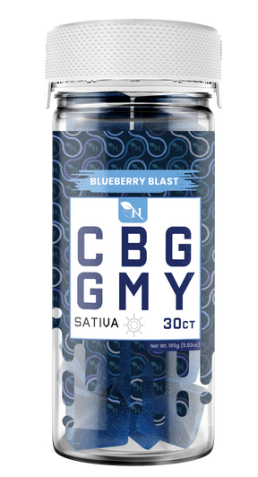 AGFN CBG Gummy: Blueberry Blast Sativa (1500MG)