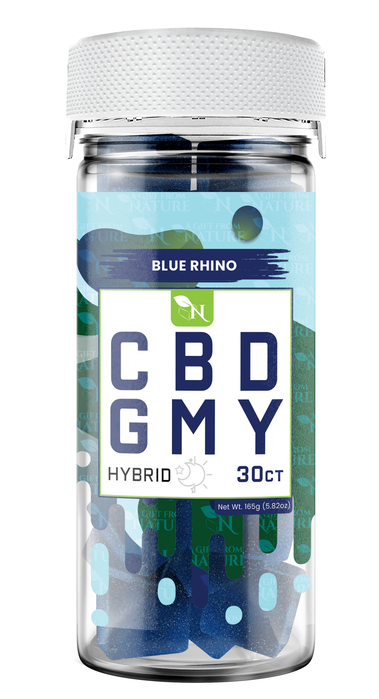 AGFN CBD Gummy: Blue Rhino Hybrid (1500MG)