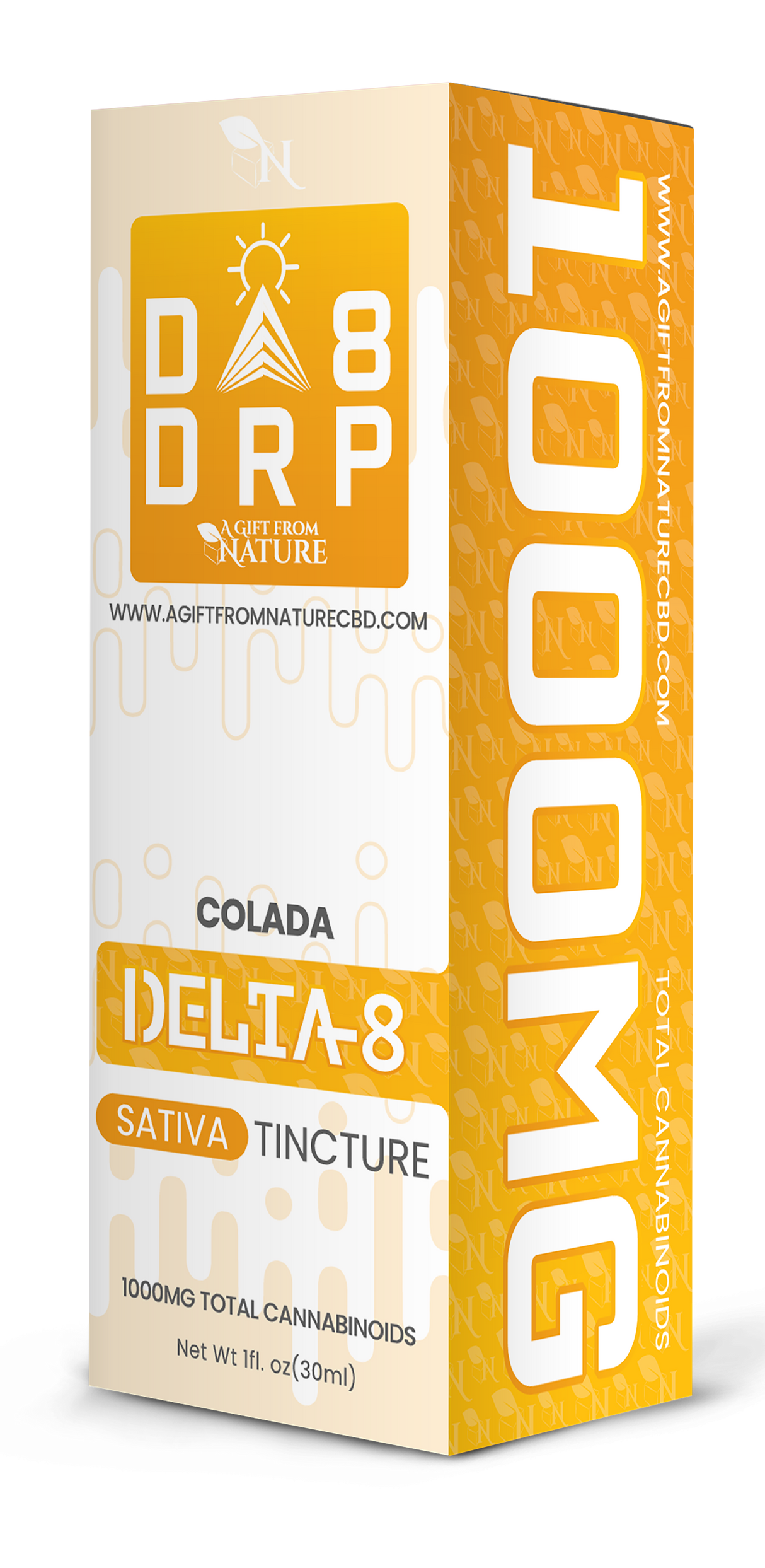 Colada Delta 8 Sativa Tincture Box