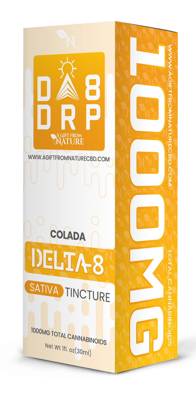 Colada Delta 8 Sativa Tincture Box