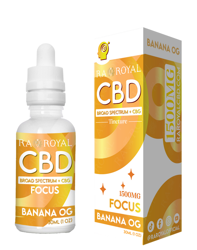 CBD Blend 1500MG Tincture: Banana OG (Focus)