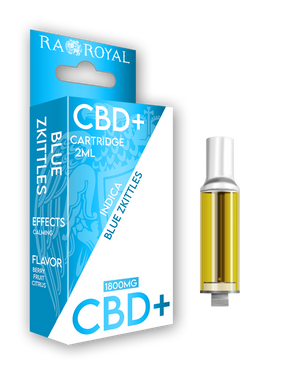 CBD+ Vape Cartridge (2ML): Blue Zkittles Indica (1800MG)