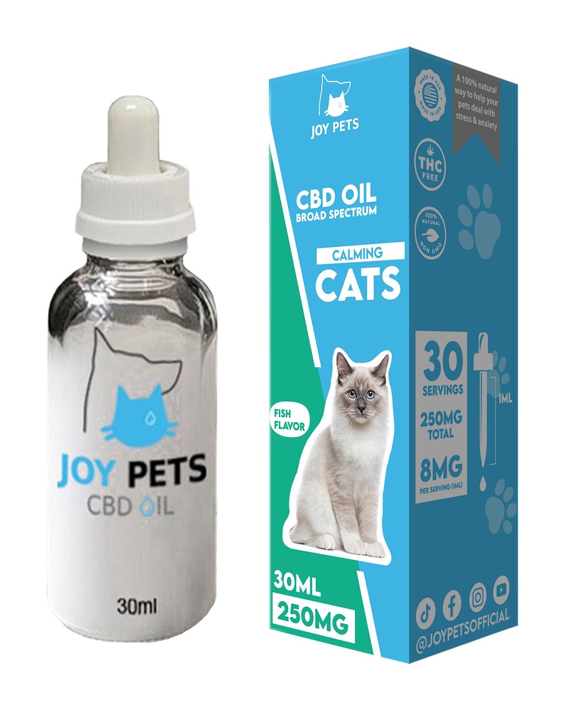 Joy Pets: CBD Tincture for Cats (250MG)