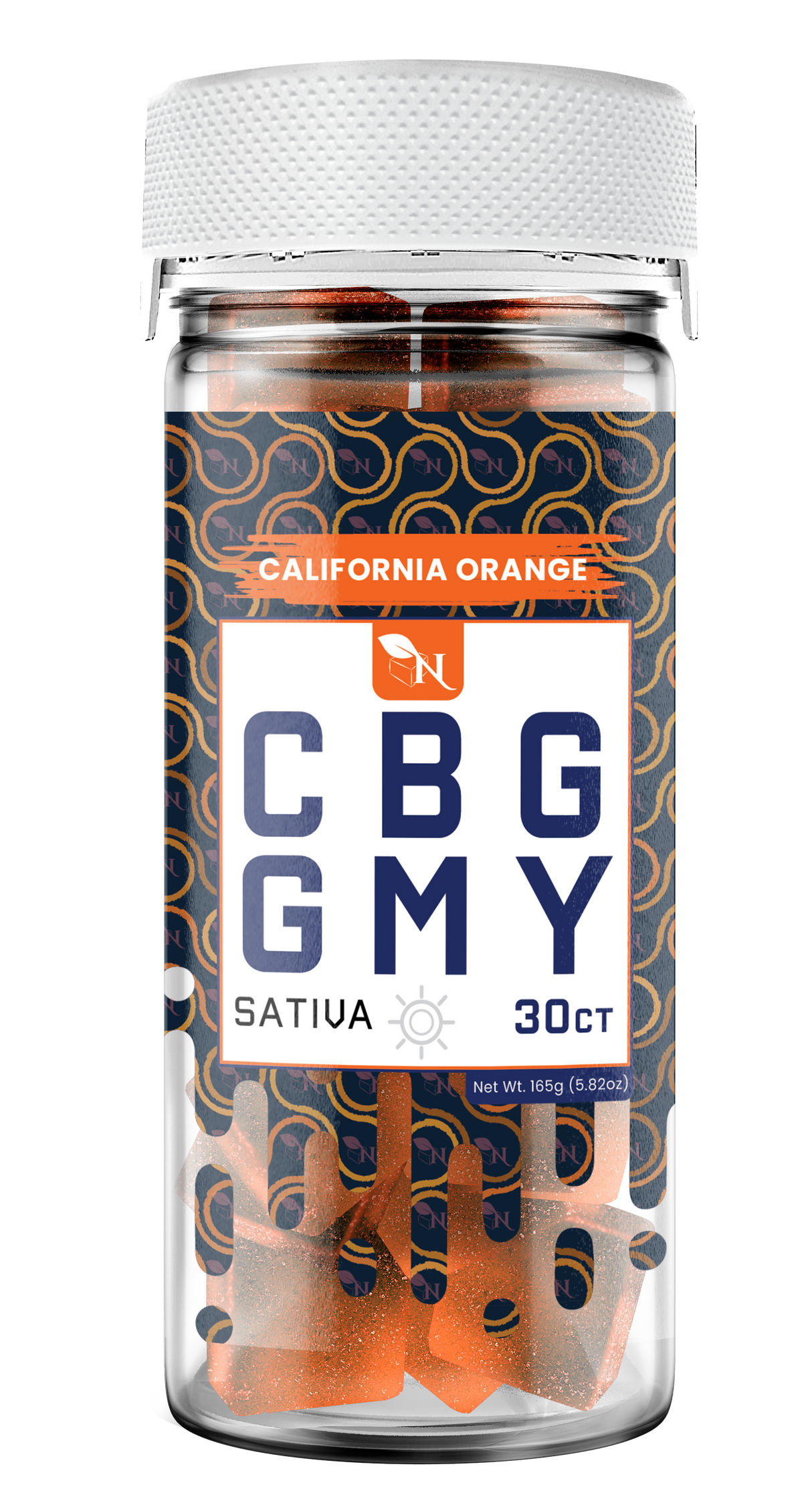 AGFN CBG Gummy: California Orange Sativa (1500MG)