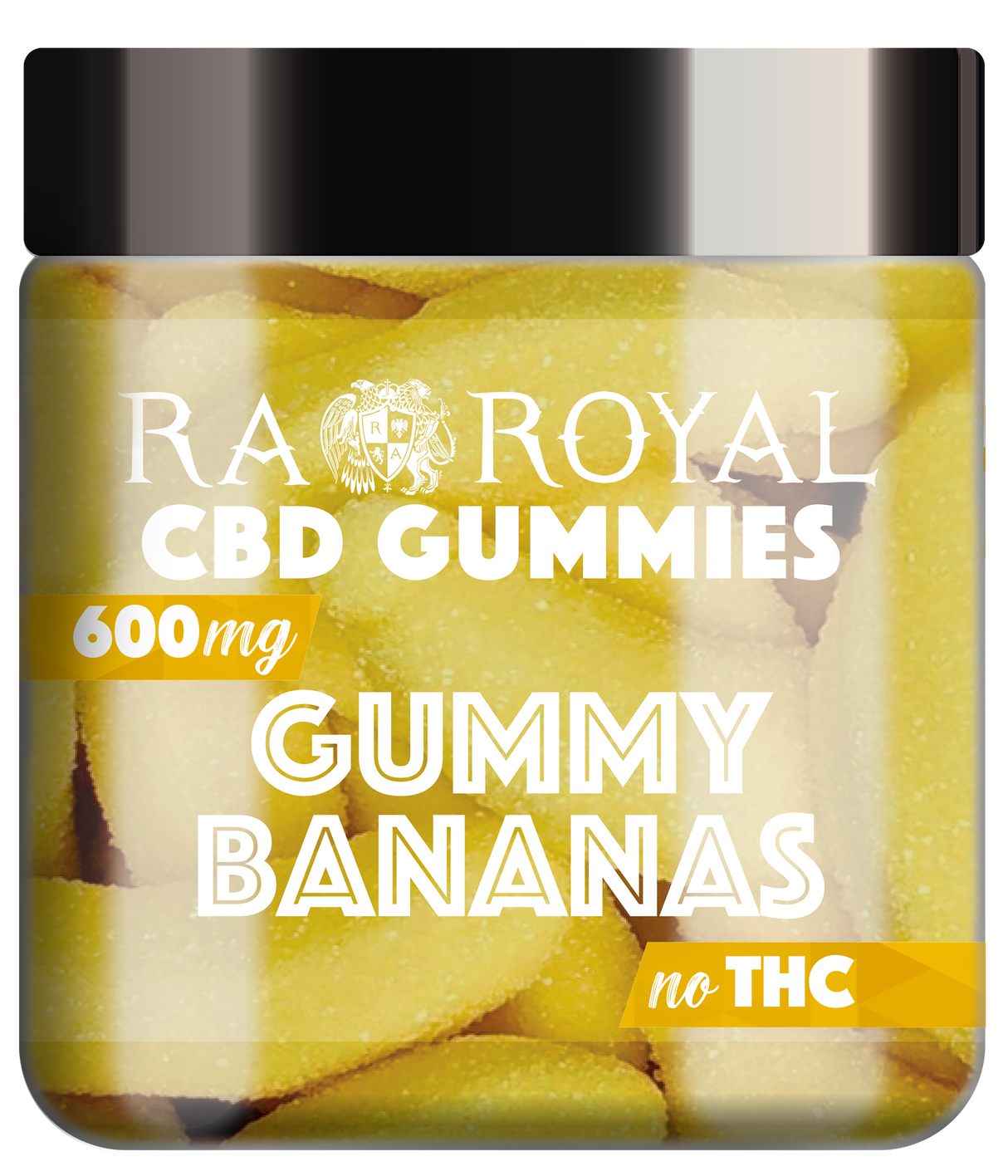 R.A. Royal Gummies: CBD Banana Gummy Jar (600 MG)