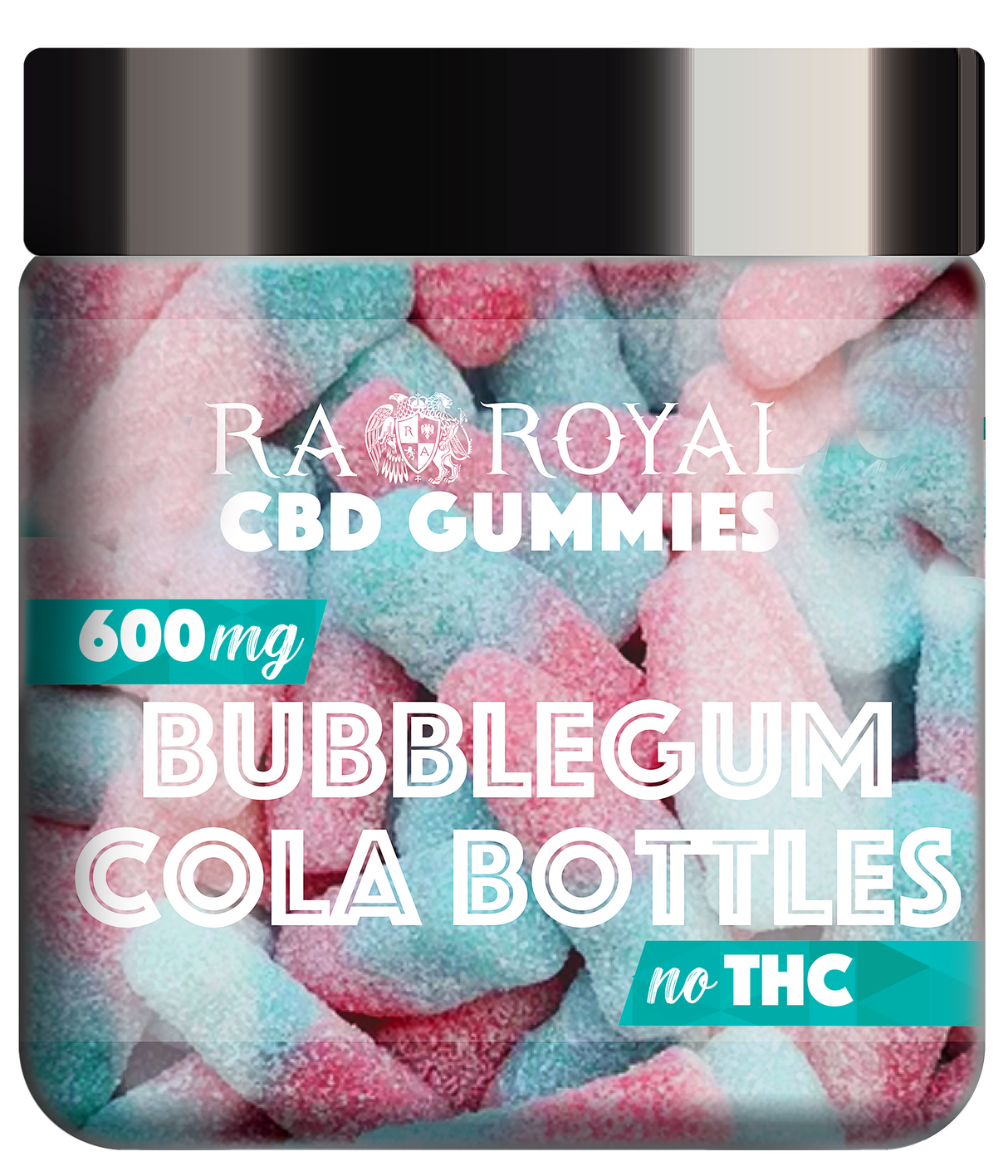 R.A. Royal Gummies: CBD Gummy Bubblegum Cola Jar (600 MG)