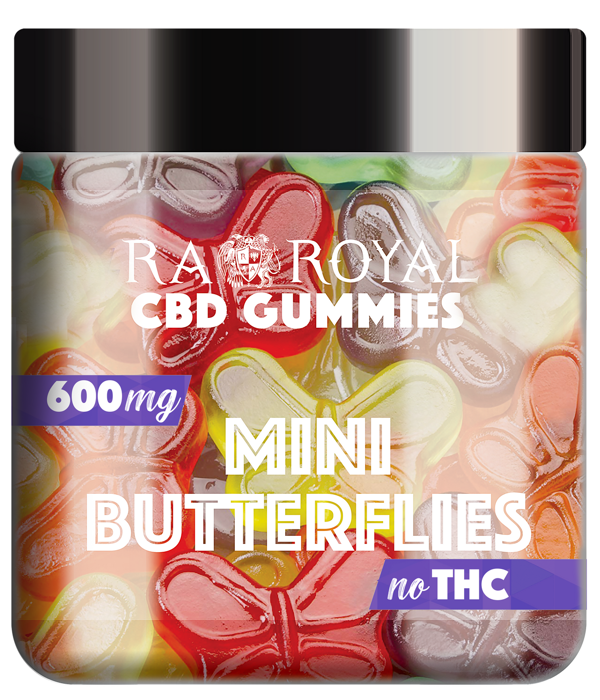 R.A. Royal Gummies: CBD Butterfly Gummy Jar (600 MG)