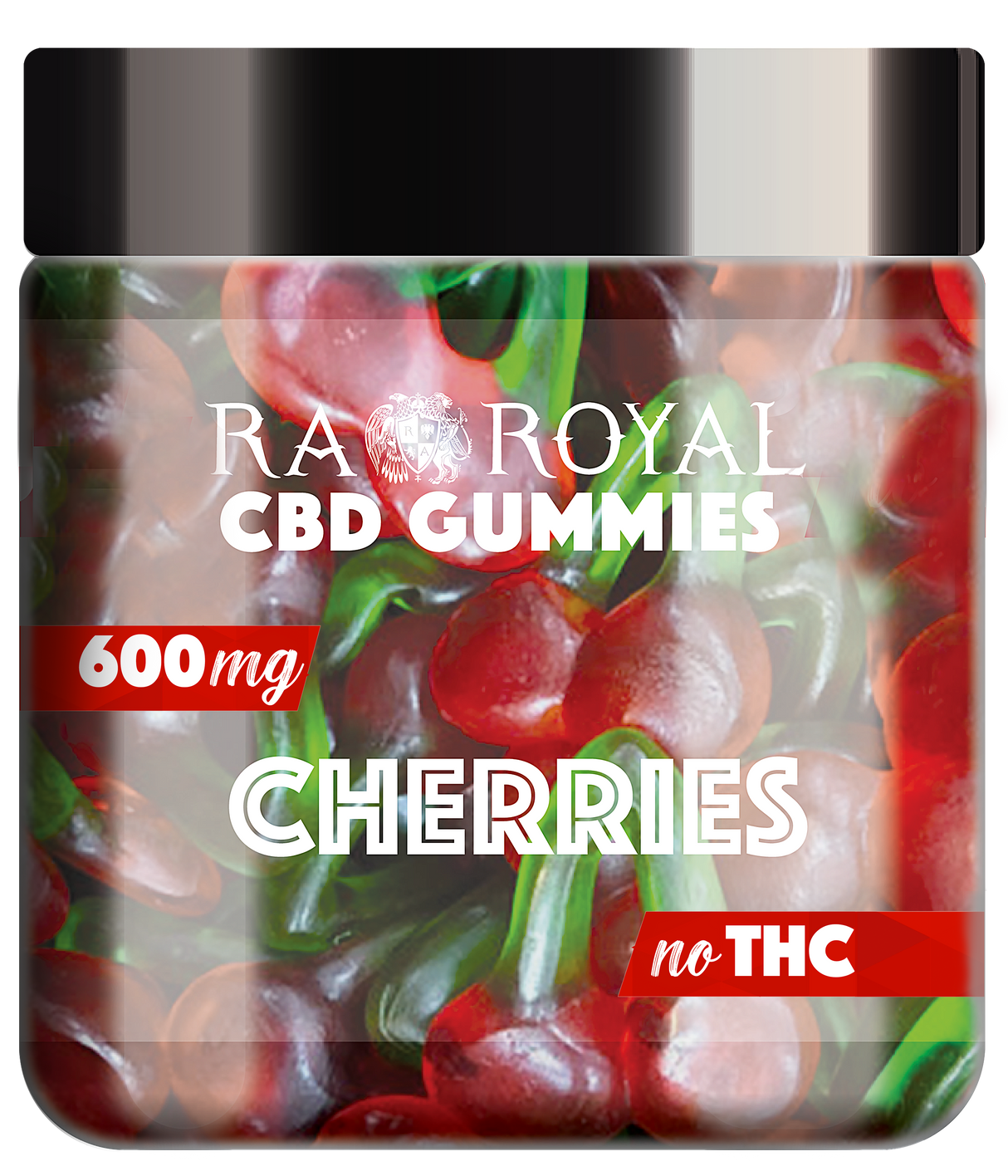 R.A. Royal Gummies: CBD Cherry Gummy Jar (600 MG)