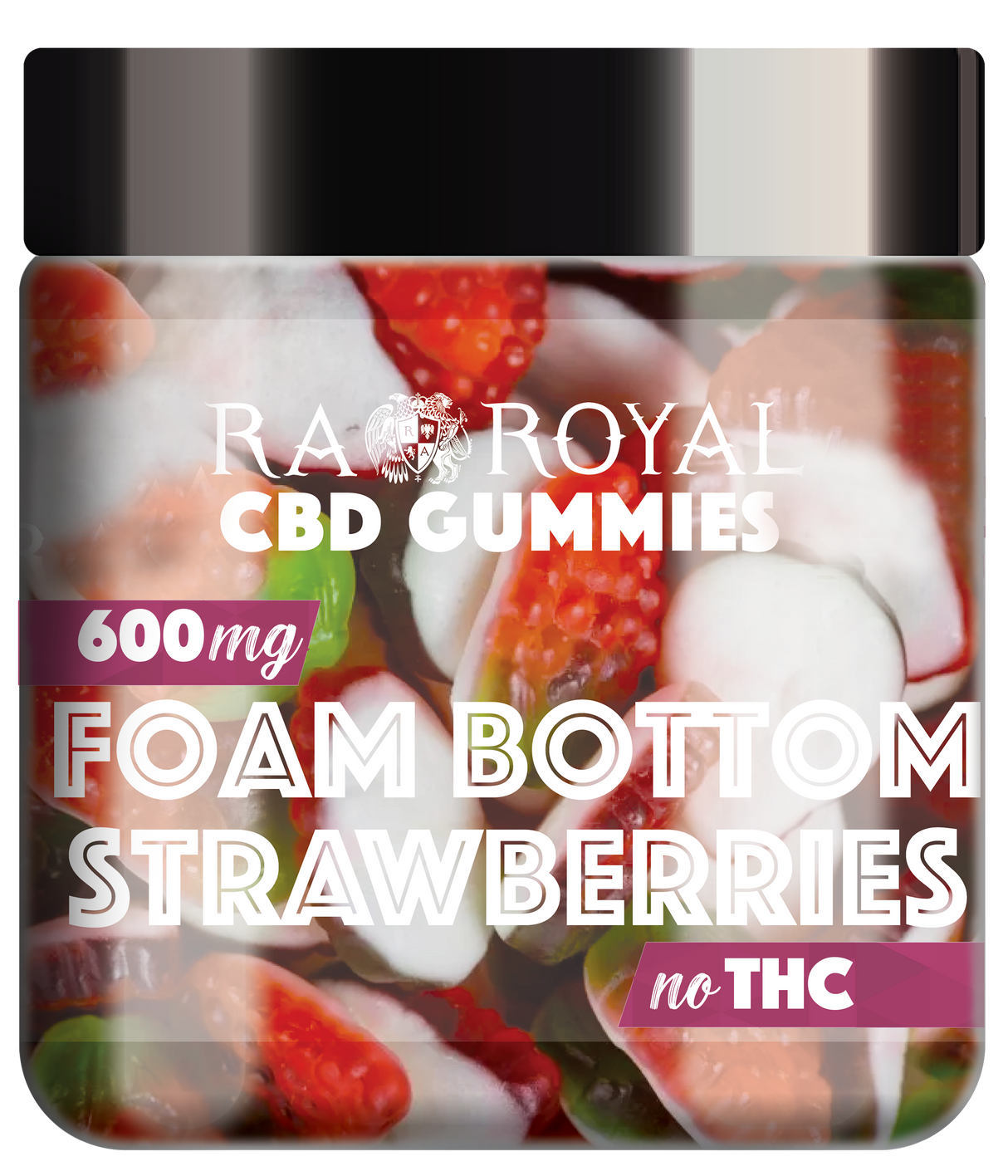 R.A. Royal Gummies: CBD Strawberry Gummy Jar (600 MG)