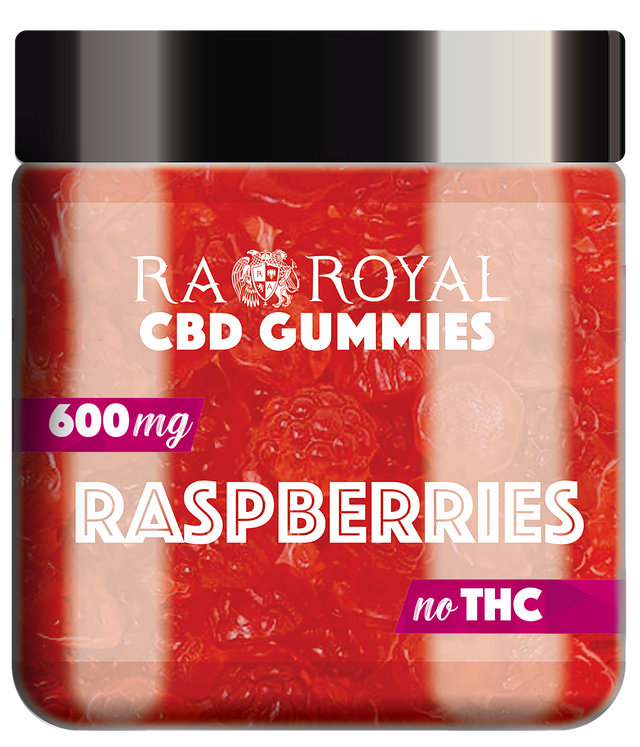 Royal Glamour Raspberry CBD Hemp Raspberry Gummies | RA Royal