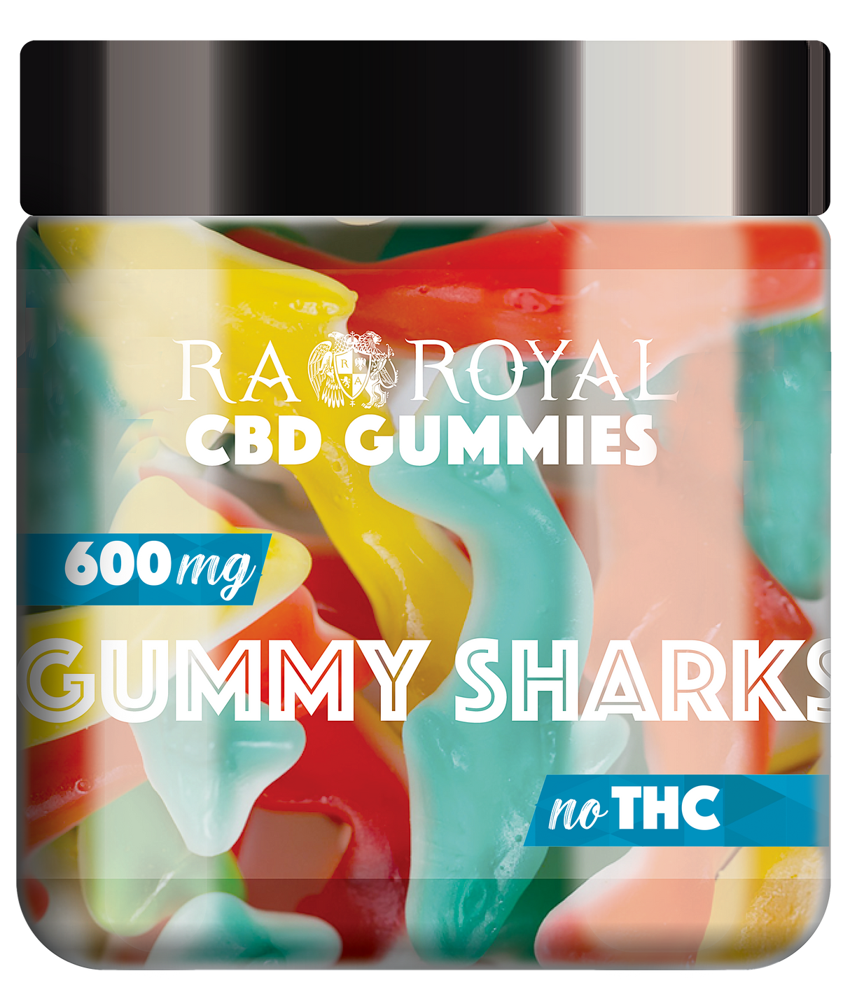 R.A. Royal Gummies: CBD Gummy Shark Jar (600 MG)