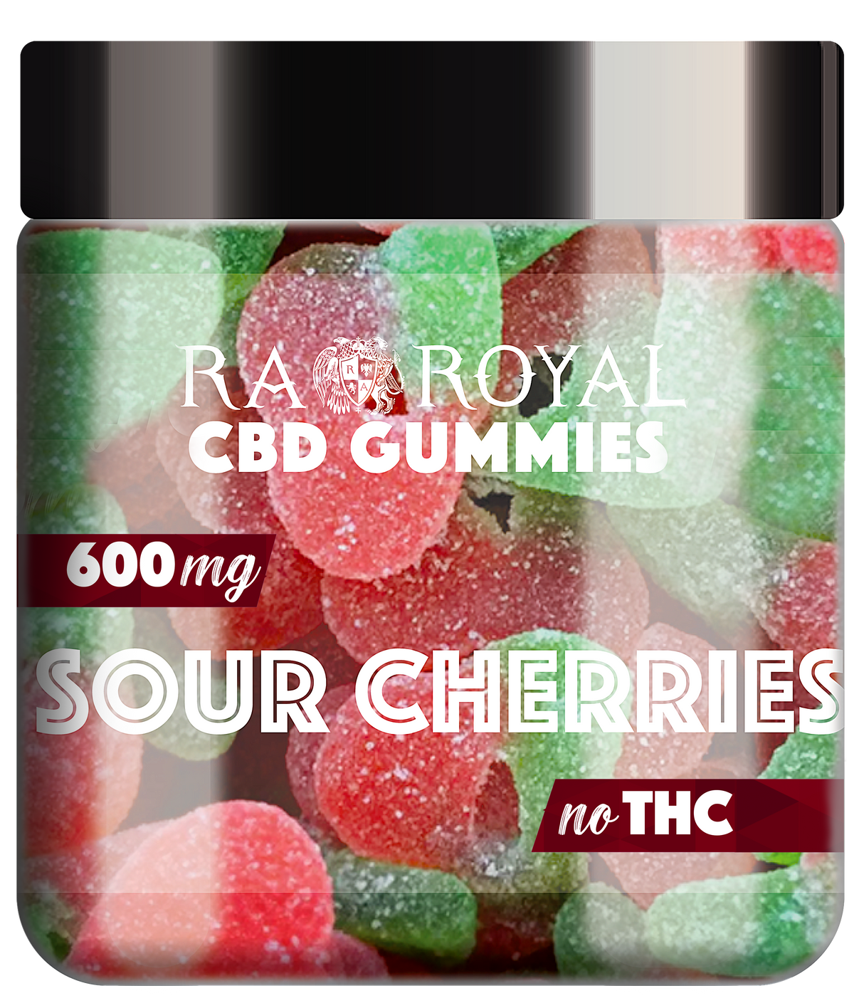 R.A. Royal Gummies: CBD Sour Cherry Gummy Jar (600 MG)