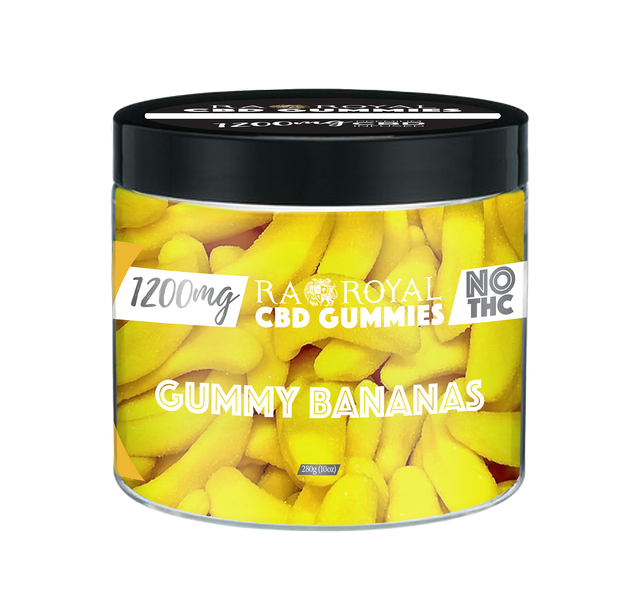 R.A. Royal Gummies: CBD Banana Gummy Jar (1200 MG)