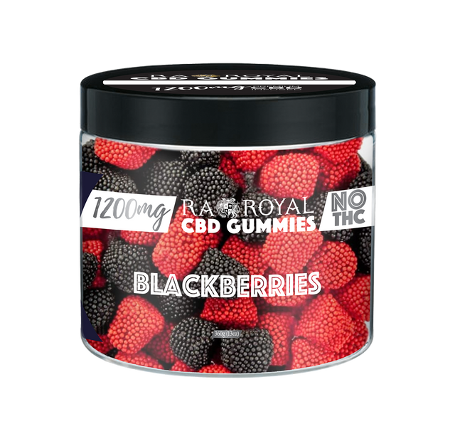 R.A. Royal Gummies:  CBD Blackberry Gummy Jar (1200 MG)