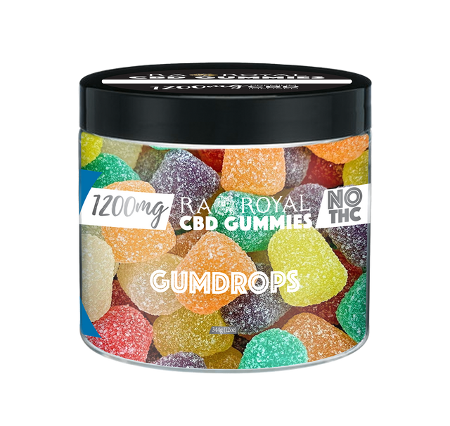 R.A. Royal Gummies:  CBD Gummy Drop Jar (1200 MG)