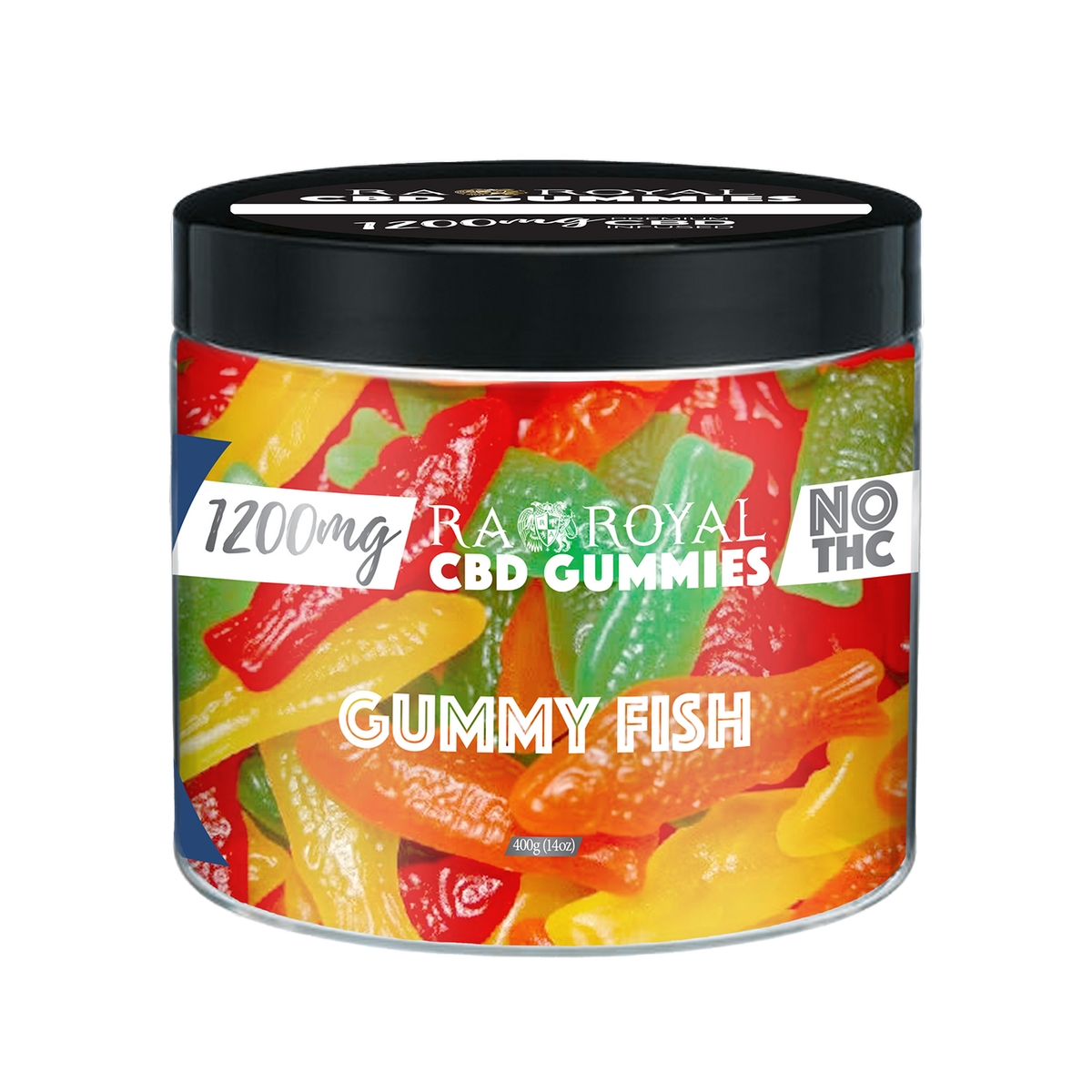R.A. Royal CBD Fish Gummies: 1200MG Gummy Jar with Melatonin – RA Royal