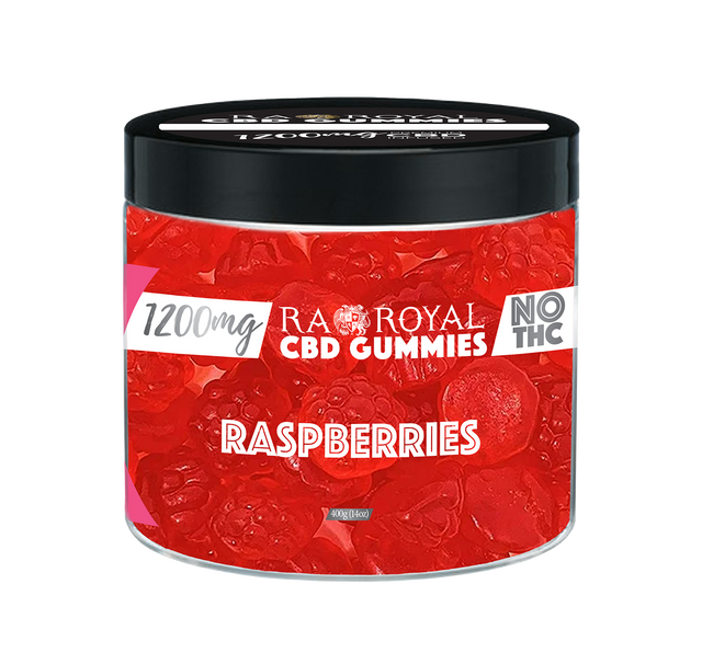 R.A. Royal Gummies: CBD Red Raspberry Gummy Jar (1200 MG)