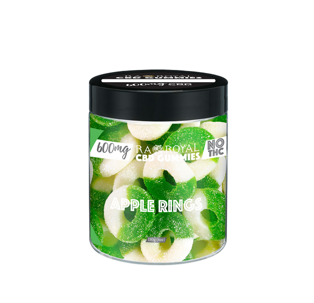 R.A. Royal Gummies: CBD Apple Ring Gummy Jar (600 MG)