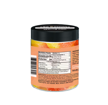 R.A. Royal Gummies: CBD Peach Ring Gummy Jar (600 MG)