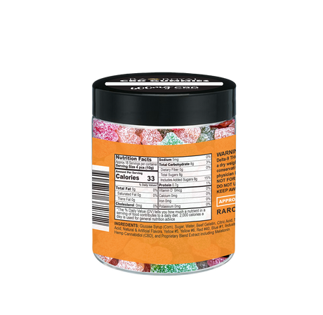 R.A. Royal Gummies: CBD Sour Gummy Bear Jar (600 MG)
