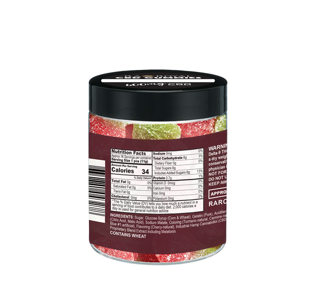 R.A. Royal Gummies: CBD Sour Cherry Gummy Jar (600 MG)