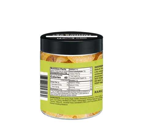 R.A. Royal Gummies: CBD Sour Pineapple Gummy Jar (600 MG)