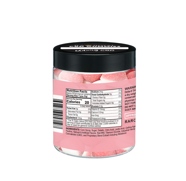 R.A. Royal Gummies: CBD Strawberry Drop Gummy Jar (600 MG)