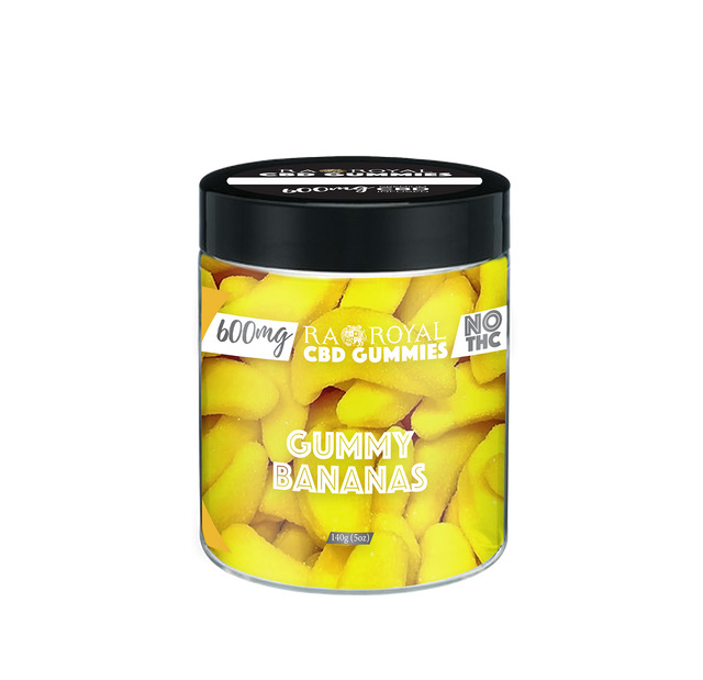 R.A. Royal Gummies: CBD Banana Gummy Jar (600 MG)