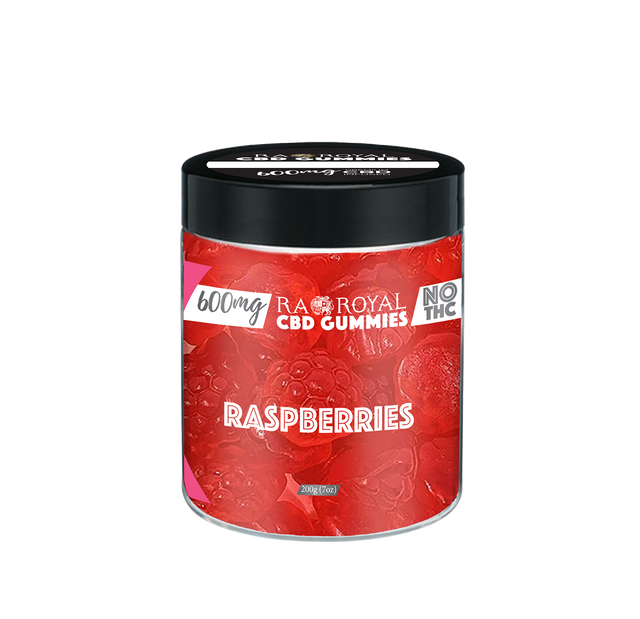 R.A. Royal Gummies: CBD Red Raspberry Gummy Jar (600 MG)