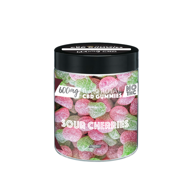 R.A. Royal Gummies: CBD Sour Cherry Gummy Jar (600 MG)