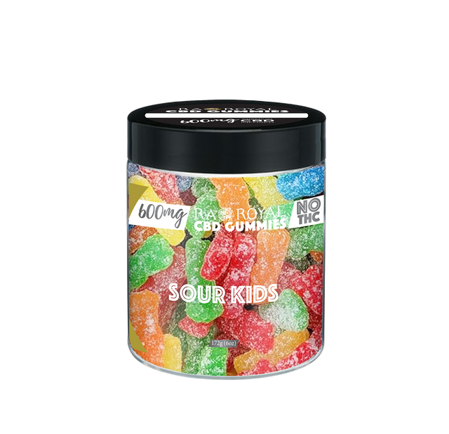 R.A. Royal Gummies: CBD Sour Kids Gummy Jar (600 MG)