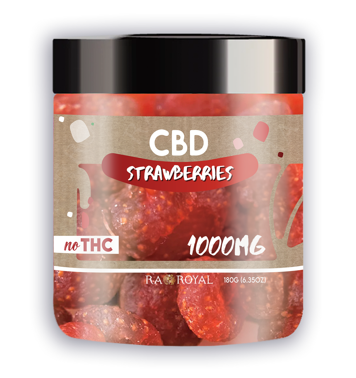 R.A. Royal Dried Fruit: CBD Strawberries (1000 MG)