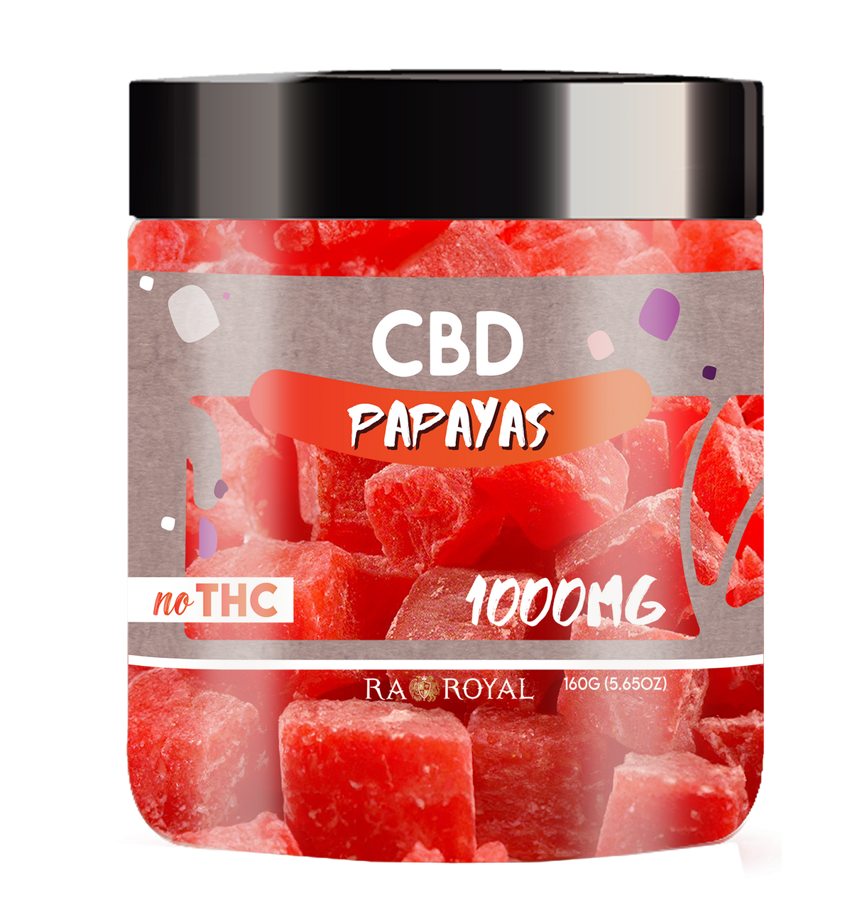 R.A. Royal Dried Fruit: CBD Papaya (1000 MG)