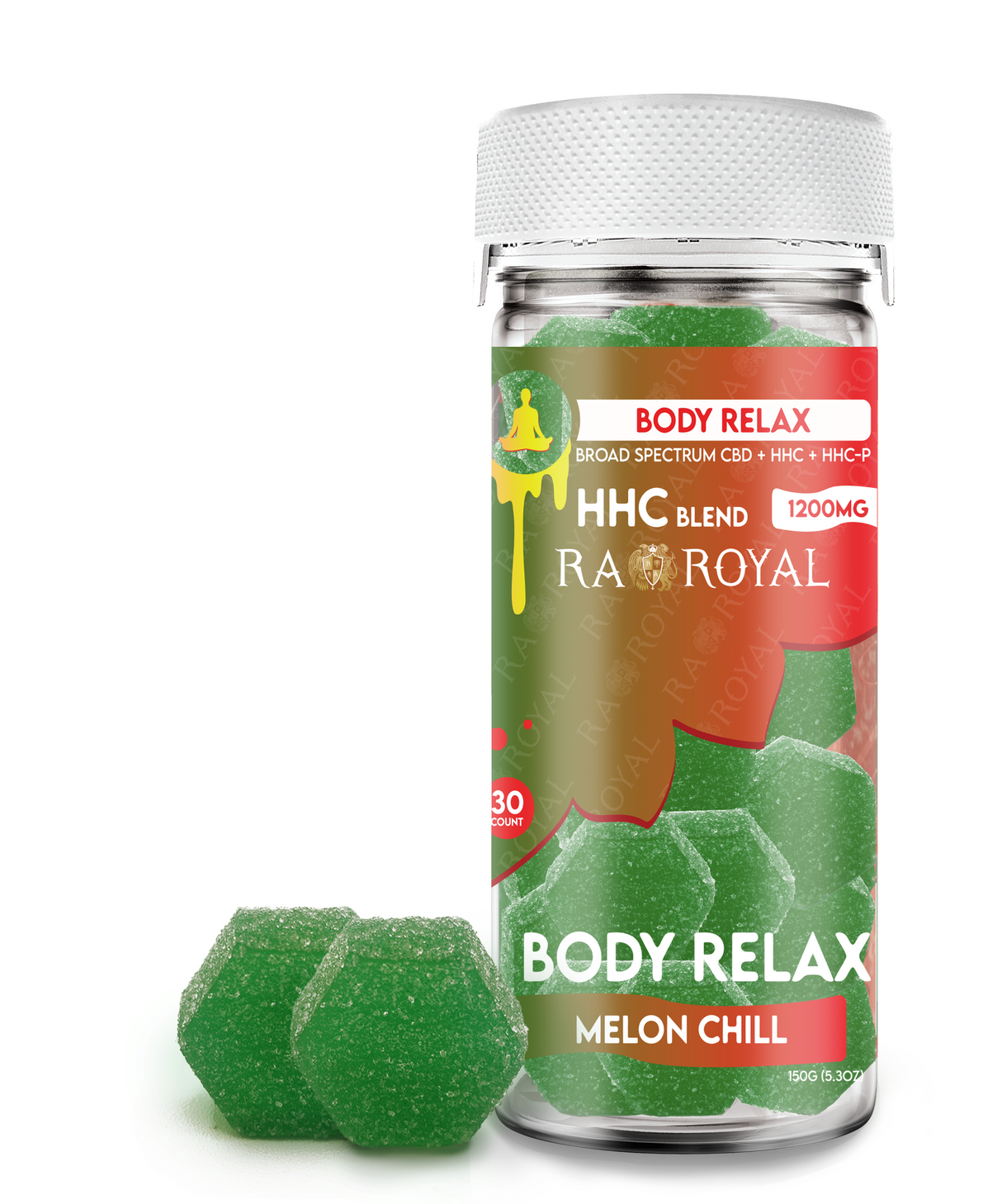 CBD Body Relax 30CT Gummy Jar: Melon Chill