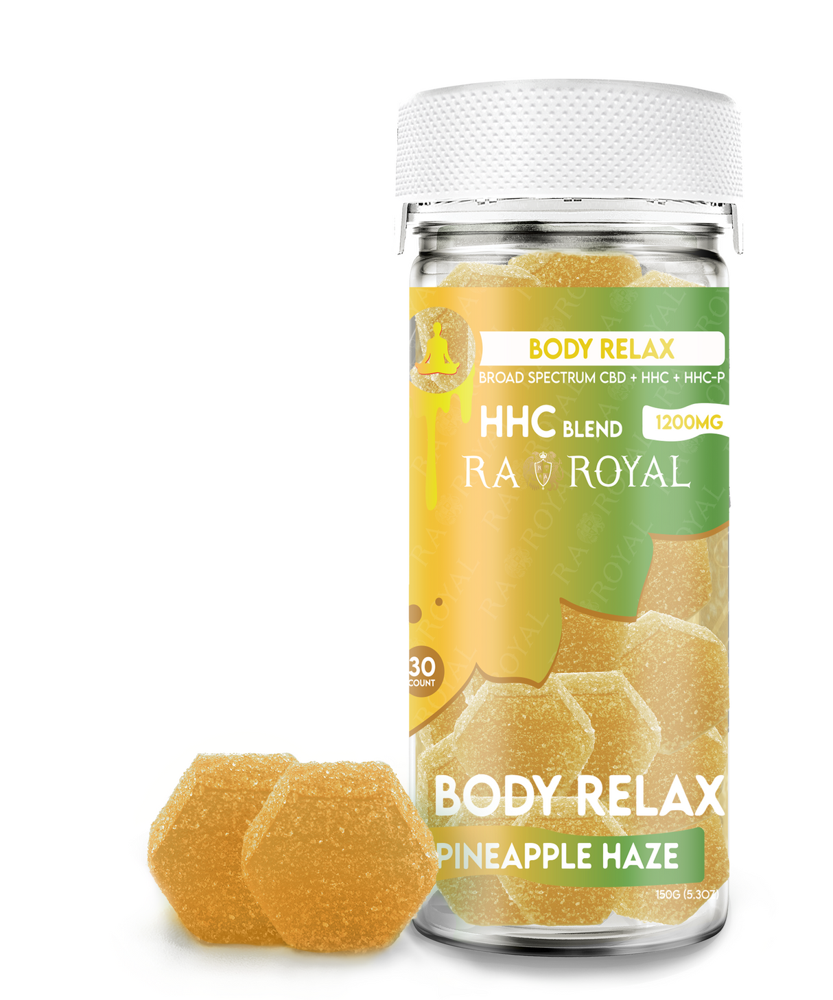 CBD Body Relax 30CT Gummy Jar: Pineapple Haze