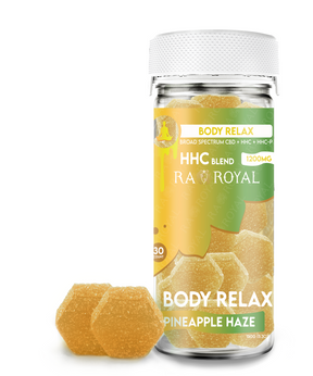 R.A. Royal CBD Body Relax 30CT Gummy Jar: Pineapple Haze