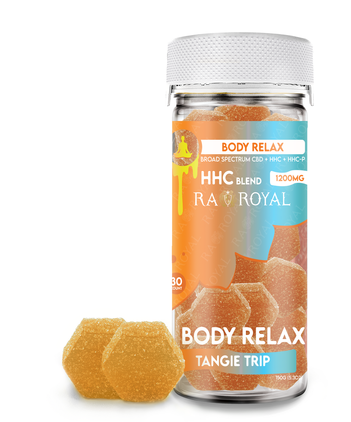 CBD Body Relax 30CT Gummy Jar: Tangie Trip