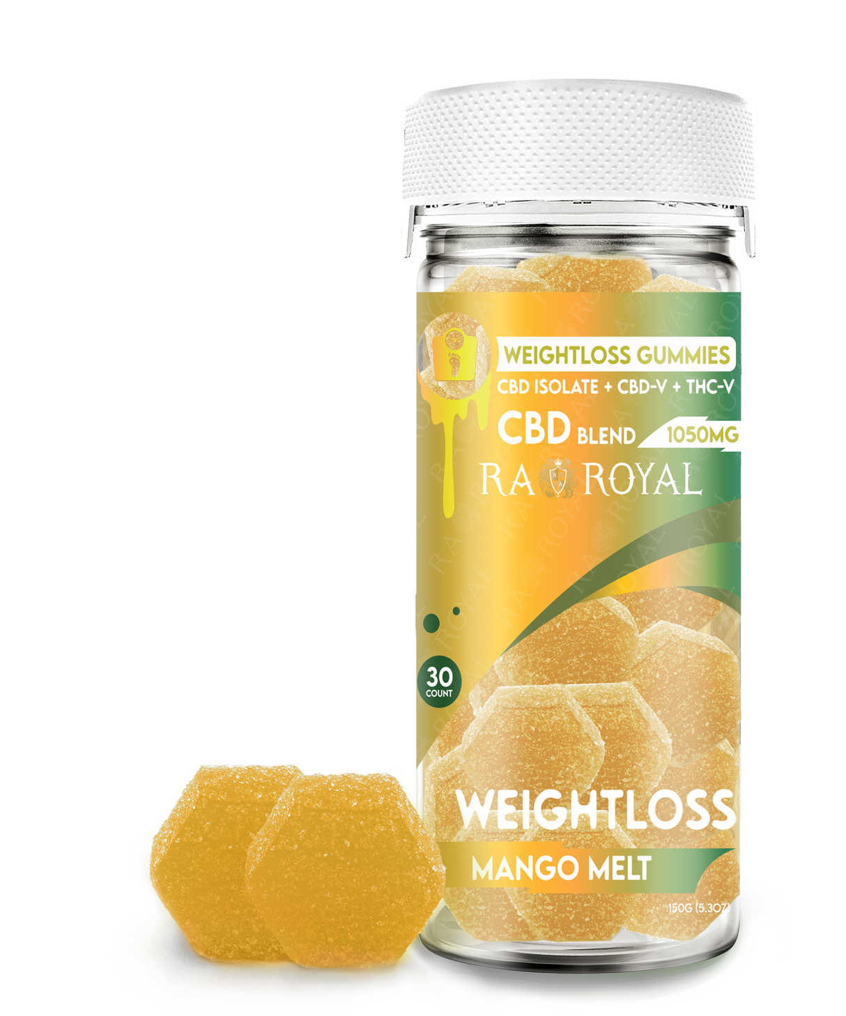 CBD Weight Loss 30CT Gummy Jar: Mango Melt