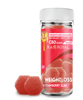 R.A. Royal CBD Weight Loss 30CT Gummy Jar: Strawberry Slim