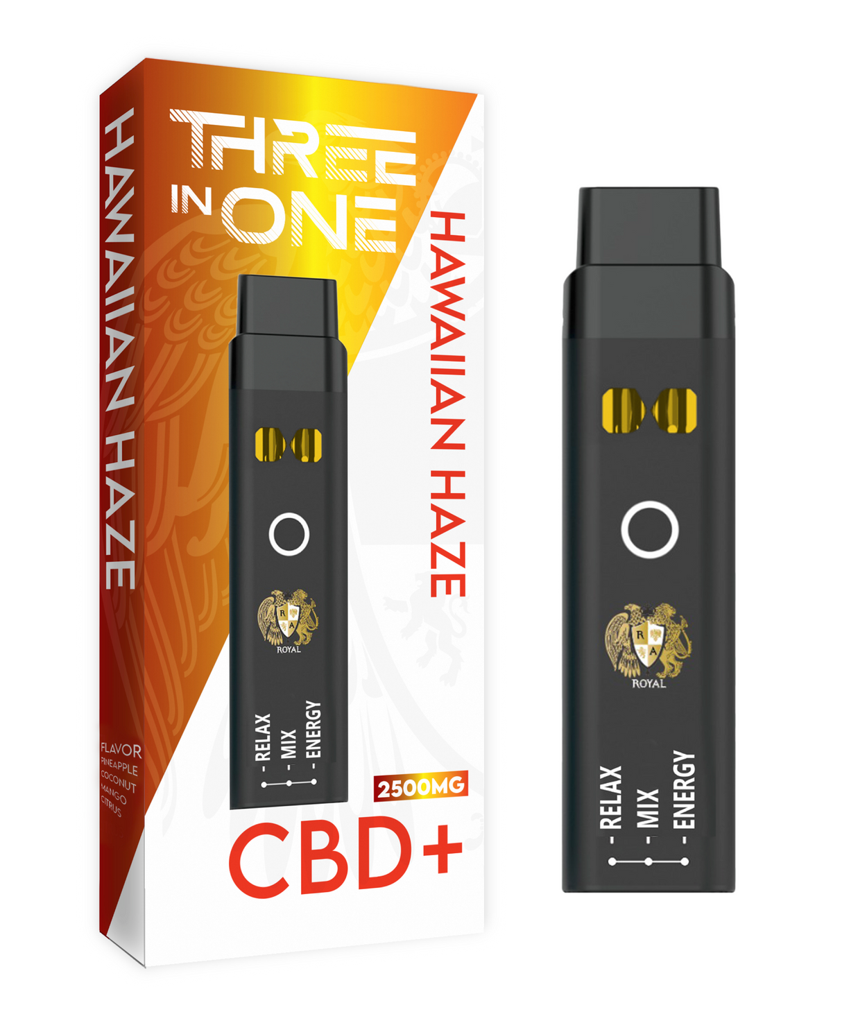 CBD+ Three-in-One Disposable Vape: Hawaiian Haze (2500 MG)