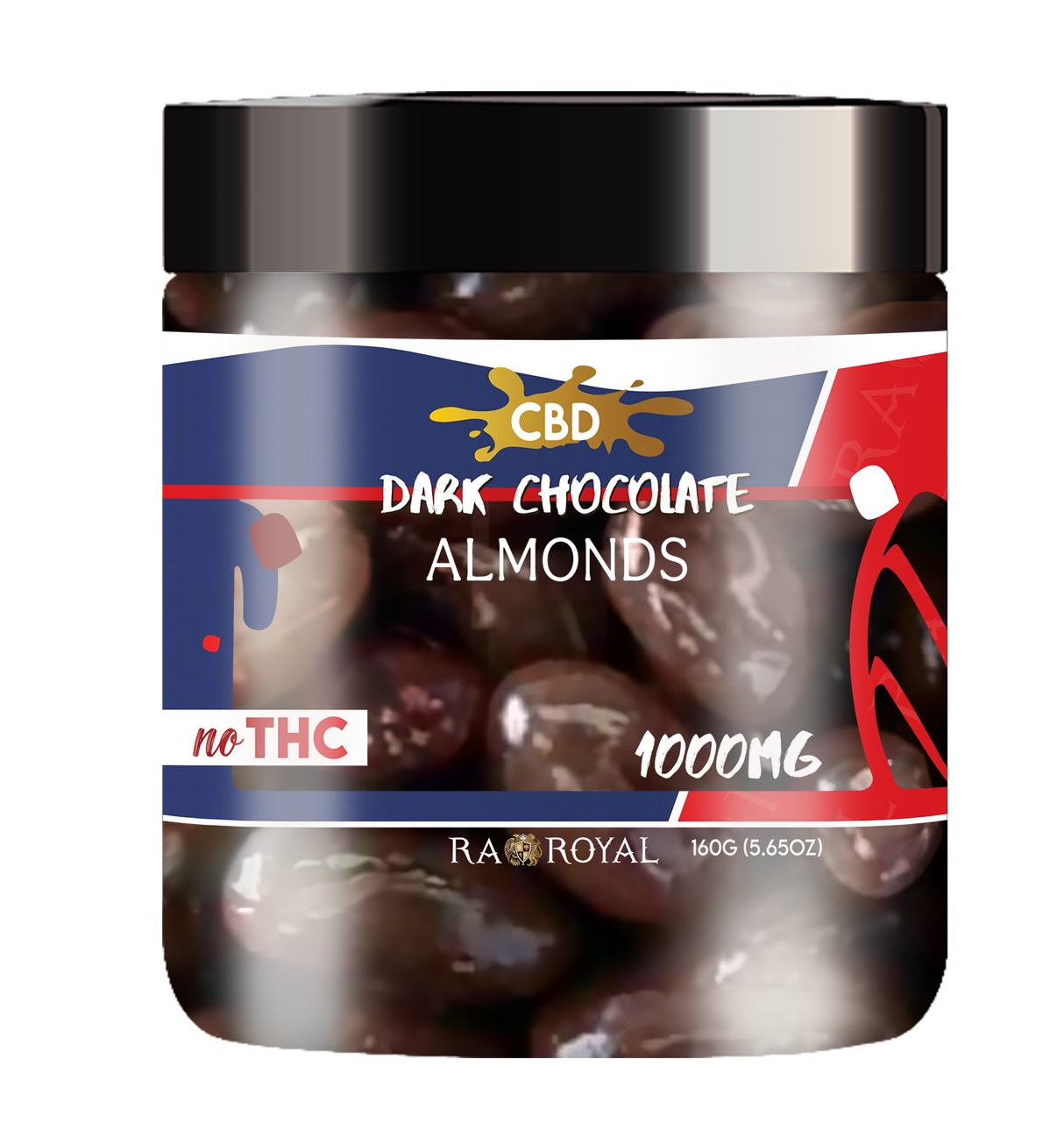 R.A. Royal Sweets: CBD Dark Chocolate Almonds (1000 MG)