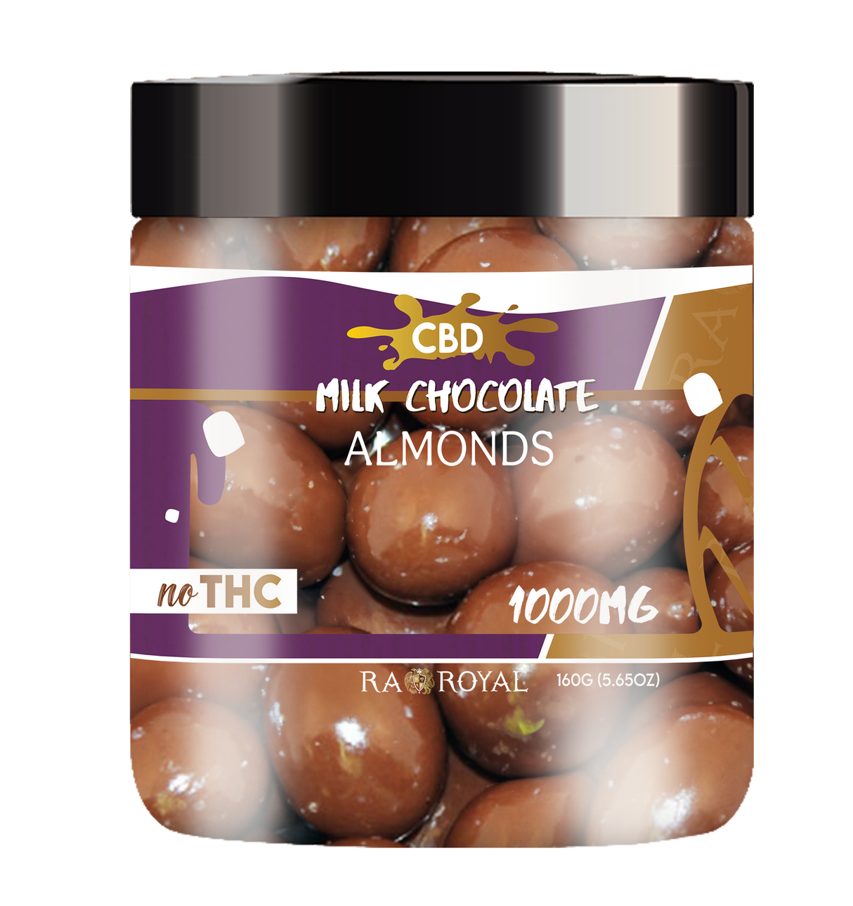 R.A. Royal Sweets: CBD Milk Chocolate Almonds (1000 MG)