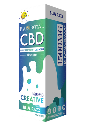 R.A. Royal CBD Blend 1,500MG Tincture: Blue Razz (Creative)