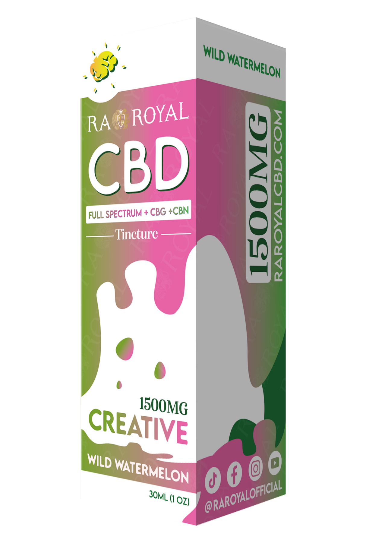 CBD Blend 1500MG Tincture: Wild Watermelon (Creative)