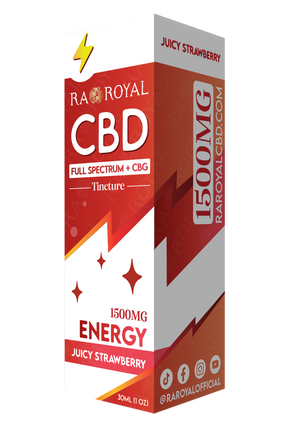 R.A. Royal CBD Blend 1500MG Tincture: Juicy Strawberry (Energy)