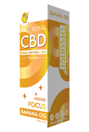 R.A. Royal CBD Blend 1,500MG Tincture: Banana OG (Focus)